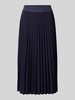Rich & Royal Midirock mit Plisseefalten Marine