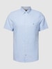 Tommy Hilfiger Freizeithemd mit Button-Down-Kragen Modell 'DOBBY' Hellblau