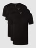 Lacoste Slim fit T-shirt van katoen in set van 3 stuks Zwart