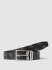 Guess Gürtel mit Allover-Muster Modell 'ADJUSTABLE BELT' Schwarz