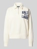 Polo Ralph Lauren Sweatshirt met labelprint en ritssluiting Offwhite