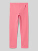 Steiff Regular Fit Sweatpants mit Motiv-Stitching Pink