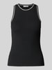 Mango Tanktop mit Rundhalsausschnitt Black