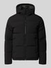 JACK & JONES Gewatteerd jack met capuchon model 'GALAXY' Zwart