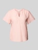 Vila Regular fit blouseshirt met tuniekkraag, model 'RUMANA' Koraal