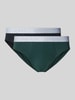 Hanro Slip met label in band in een set van 2 stuks Bleu