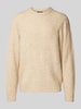 MCNEAL Regular Fit Strickpullover mit Rundhalsausschnitt Beige Melange