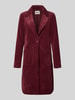 Only Regular Fit Cordmantel mit Reverskragen Modell 'ASTRID' Dunkelrot