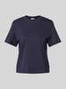 s.Oliver RED LABEL Regular fit T-shirt met ronde hals en kraag Marineblauw