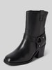 Newd Tamaris Stiefeletten aus Leder im Biker-Look Black