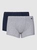 Hanro Trunks mit Label-Detail im 2er-Pack Dunkelblau