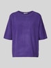 0039 Italy Strickshirt aus Kaschmir-Mix Modell 'Ines' Violett