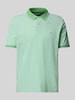 Fynch-Hatton Poloshirt met labelstitching Lichtgroen