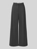 VERO MODA Wijdvallende broek met viscose, model 'STELLA' Donkergrijs gemêleerd