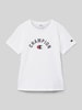CHAMPION T-Shirt mit Label-Print Weiss