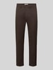 Selected Slim fit chino van katoenmix model 'MILES' Donkerbruin