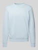 MCNEAL Comfort fit sweatshirt met ribboorden Lichtblauw