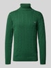 Gant Gebreide pullover met ribboorden Donkergroen