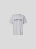 Helmut Lang T-Shirt mit Label-Print Hellgrau