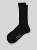 Falke Socken mit Label-Stiching Modell 'COSY' Black