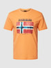 Napapijri T-Shirt mit Logo-Print Modell 'GUIRO' Orange
