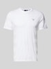 Barbour T-Shirt mit Label-Stitching Modell 'STENTON' Weiss