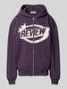 Review Sweatjacke mit Kapuze Purple