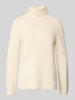 Jake*s Casual Strickpullover mit Stehkragen Ecru