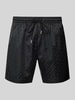 BOSS Relaxed Fit Badeshorts mit Label-Badge Modell 'Jacques' Black