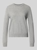 Jake*s Casual Regular fit pullover van puur kasjmier Zilver gemêleerd
