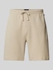 BOSS Regular Fit Shorts mit Strukturmuster Beige