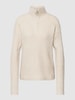 Christian Berg Woman Schipperstrui in gebreide look met wol Beige