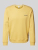 Pepe Jeans Sweatshirt mit Label-Stitching Modell 'DAMIAN' Gelb