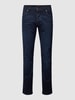 bugatti Slim fit jeans in effen design Donkerblauw gemêleerd