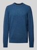 Marc O'Polo Regular Fit Pullover aus Tweedgarn  Jeansblau