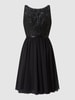 Luxuar Cocktailkleid mit Strasssteinen  Black