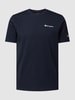 CHAMPION T-shirt met labelprint Donkerblauw