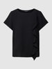 ARMANI EXCHANGE Blusenshirt mit Volants Schwarz