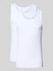 Schiesser Tanktop met ronde hals in een set van 2 stuks Wit
