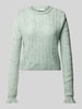 Only Regular Fit Strickpullover mit Rundhalsausschnitt Modell 'TIA' Schilf