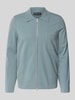 Marc O'Polo Regular Fit Strickjacke aus Schurwoll-Mix Eisblau