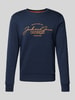 Jack & Jones Sweatshirt mit Label-Print Modell 'FERRIS' Marine