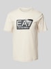 EA7 Emporio Armani T-shirt z nadrukiem z logo Złamany biały