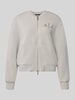 Armani Exchange Sweatjacke mit Label-Print Beige