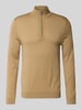 SELECTED HOMME Regular fit schipperstrui van zuivere merinowol, model 'TRAY' Beige