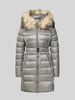 ROCK'N BLUE Kurtka puchowa z paskiem model ‘Amy RX’ Jasnoszary