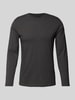 RAGMAN Longsleeve mit Rundhalsausschnitt Anthrazit