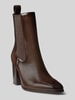 Lauren Ralph Lauren Stiefelette aus echtem Leder mit Logo-Detail Dunkelbraun