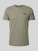 Superdry T-Shirt mit Label-Stitching Hellgruen