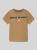 Polo Sport T-Shirt mit Hellbraun